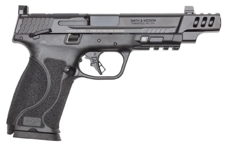 SMITH & WESSON PC M&P 10MM M2.0 PORTED OPTIC READY TALL NIGHT SIGHTS THUMB SAFETY BLACK 10MM AUTO 5.6IN 10RD 13916