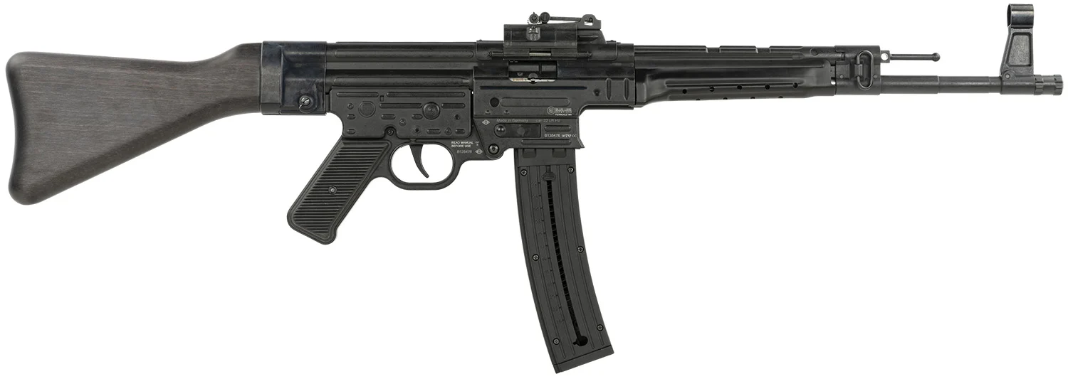 Mauser Rimfire 4440020 STG-44 *CA Compliant Full Size 22 LR 10+1 16.50" Black Barrel & Receiver, Black Wood Fixed Stock