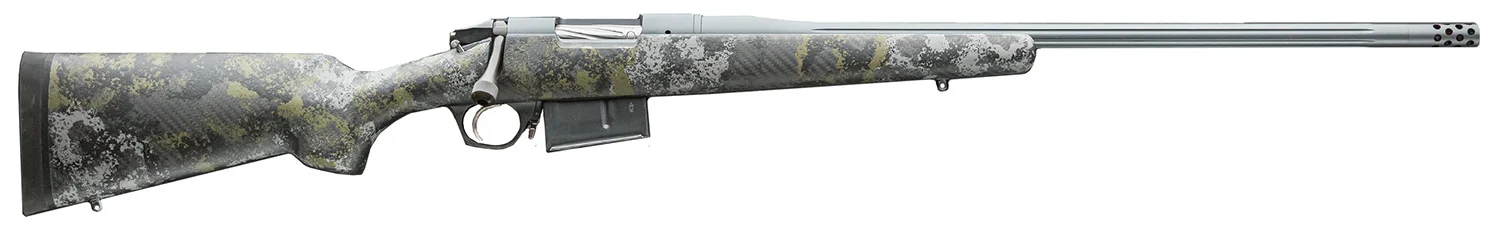 Bergara Rifles BPR2665CM Premier Canyon 6.5 Creedmoor 3+1 20" Sniper Gray Cerakote Fluted Barrel, Sniper Gray Cerakote Steel Receiver, Swamper Rouge Camo AG Composite Stock