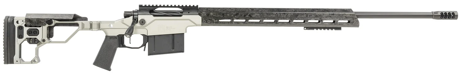 Christensen Arms 8010307200 Modern Precision 6.5 Creedmoor 5+1 22" Threaded Carbon Fiber Barrel, Black Nitride Finish, Tungsten Anodized Folding Stock, Polymer Grip