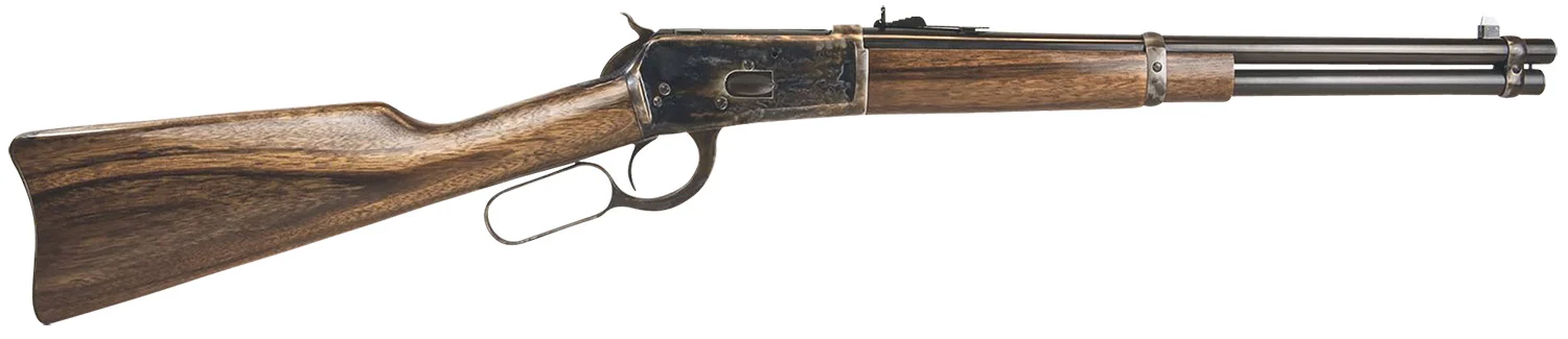 Chiappa Firearms 920337 1892 Trapper Carbine 44 Mag 8+1 16" Blued Barrel, Color Case Hardened Rec, Oiled Walnut Stock, Adjustable Sight