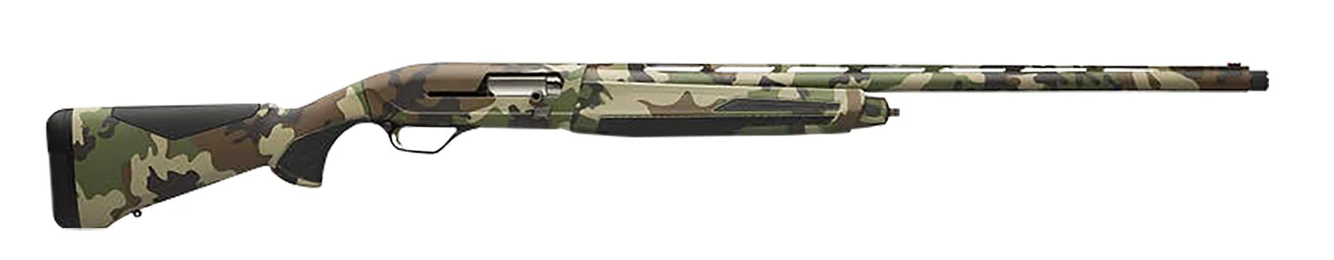 Browning 011765205 Maxus II 12 Gauge 3.5" 4+1 26", Woodland Camo, Synthetic Furniture with Overmolded Grip Panels, Fiber Optic Sight