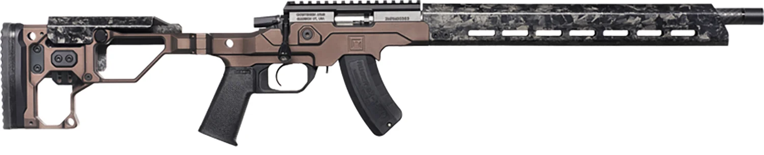 Christensen Arms 8011202401 MPR 22 WMR 10+1 18" Black Match Grade Threaded Barrel, Black Nitride Picatinny Rail Receiver, Carbon Fiber M-LOK Handguard, Desert Brown Adj w/MagneLock Technology Stock