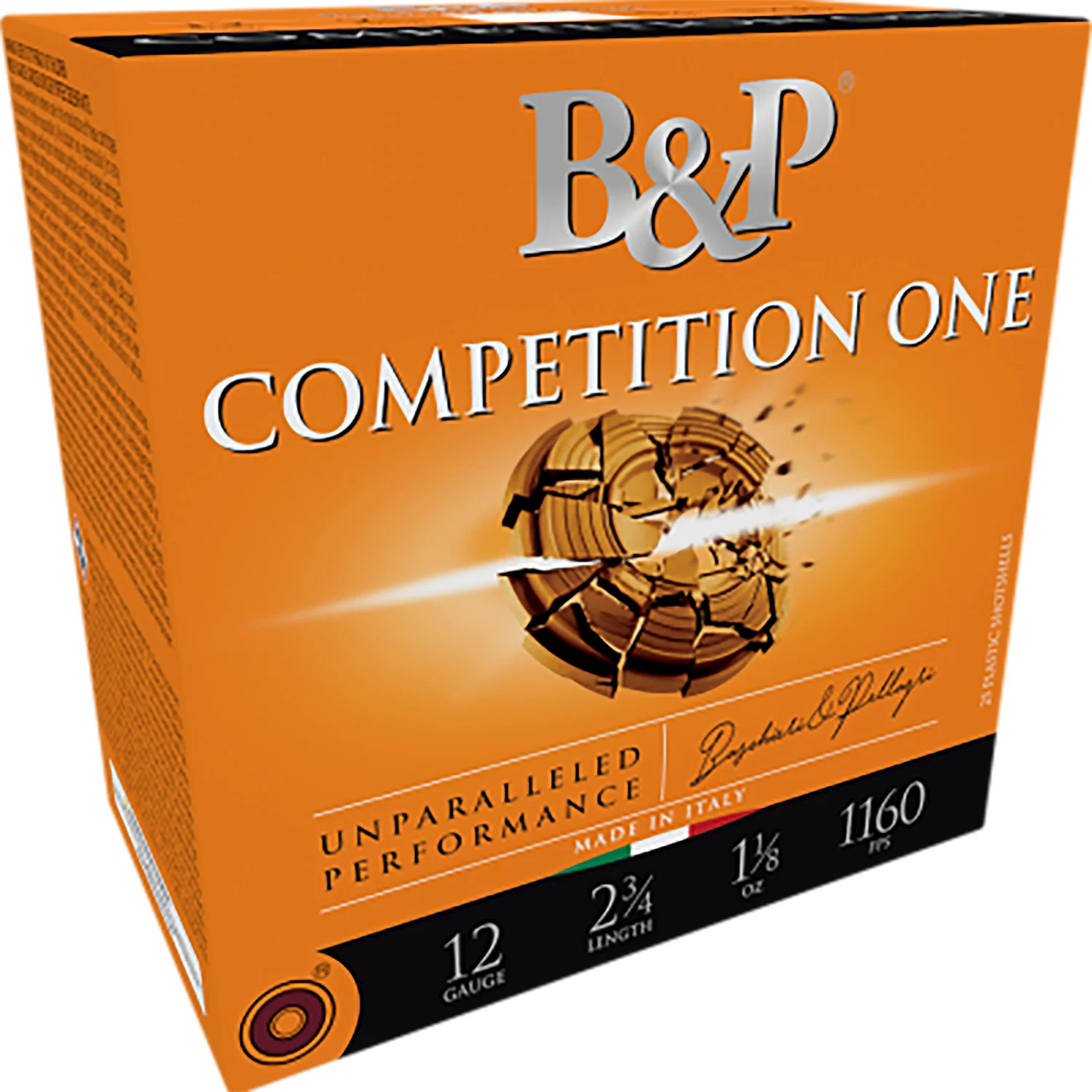 B&p Ammunition 12B18CP9 Competition One 12Gauge 2.75" 1 1/8oz 9Shot 25 Per Box/10 Case