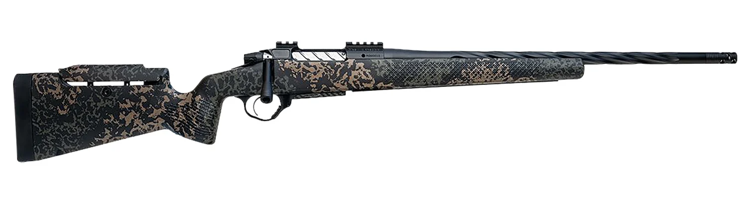 Seekins Precision 0011710261-F Havak PH3 7mm PRC 22" Black Fluted Threaded Barrel, Black Picatinny Rail Steel Receiver, Adj Cheek Riser Woodland Shadow Synthetic Stock