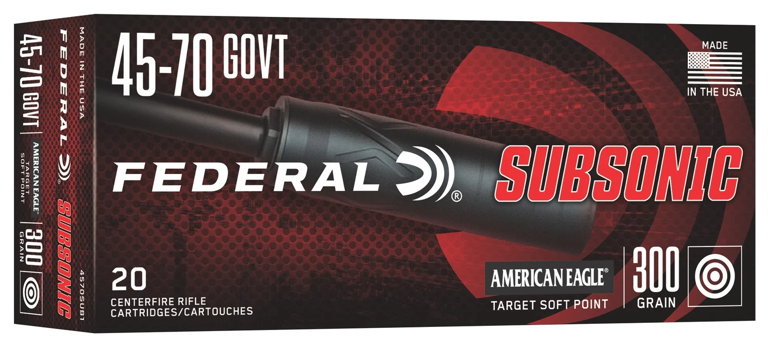 Federal .45-70 Government 300gr SUBSONIC N/A – 20rd