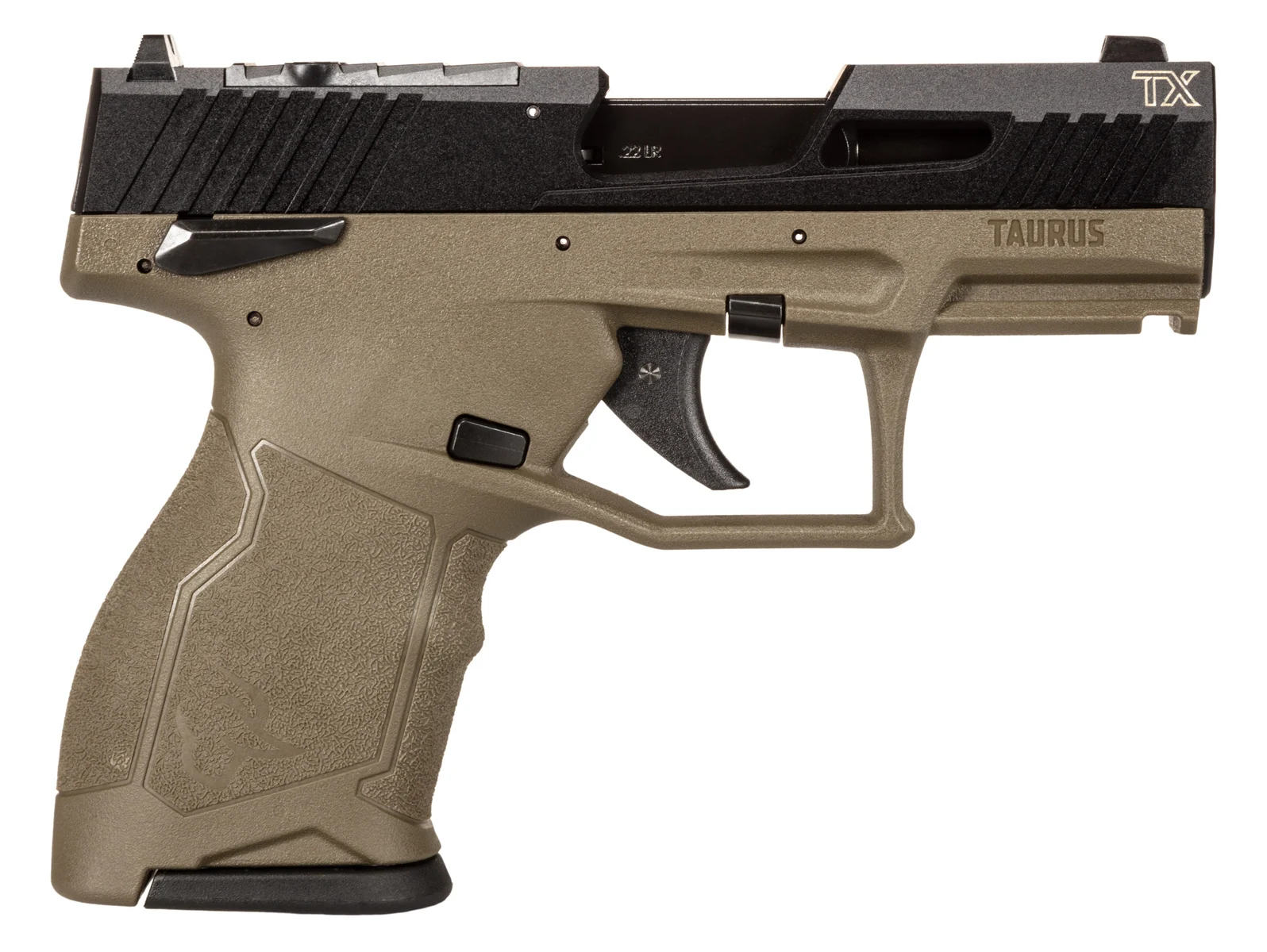 TAURUS TX22C 22LR BK/ODG 3.5" 13+1 TS