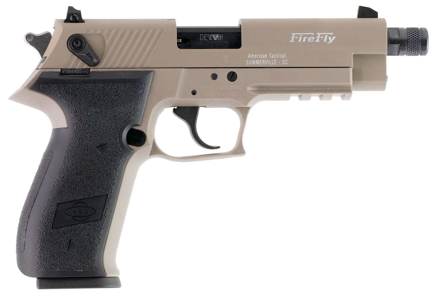 GSG FIREFLY HGA 22LR TAN 4" BBL THREADED 10RD MAGS