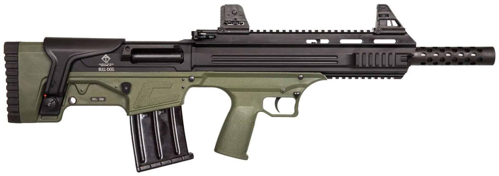 ATI BULLDOG SGA 20GA 18.5IN BBL BULLPUP SHOTGUN BLACK/GREEN 5 RND MAGAZINE