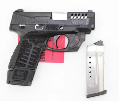 Savage Arms Stance 67046 MC9MS 9mm 3.2" 7+1/10+1 Black w/ Laser