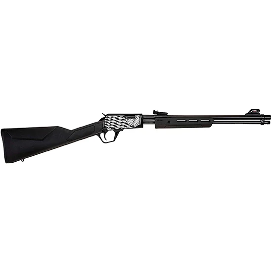 ROSSI GALLERY 22LR 18 FLAG ENGRAVED BLK SYN