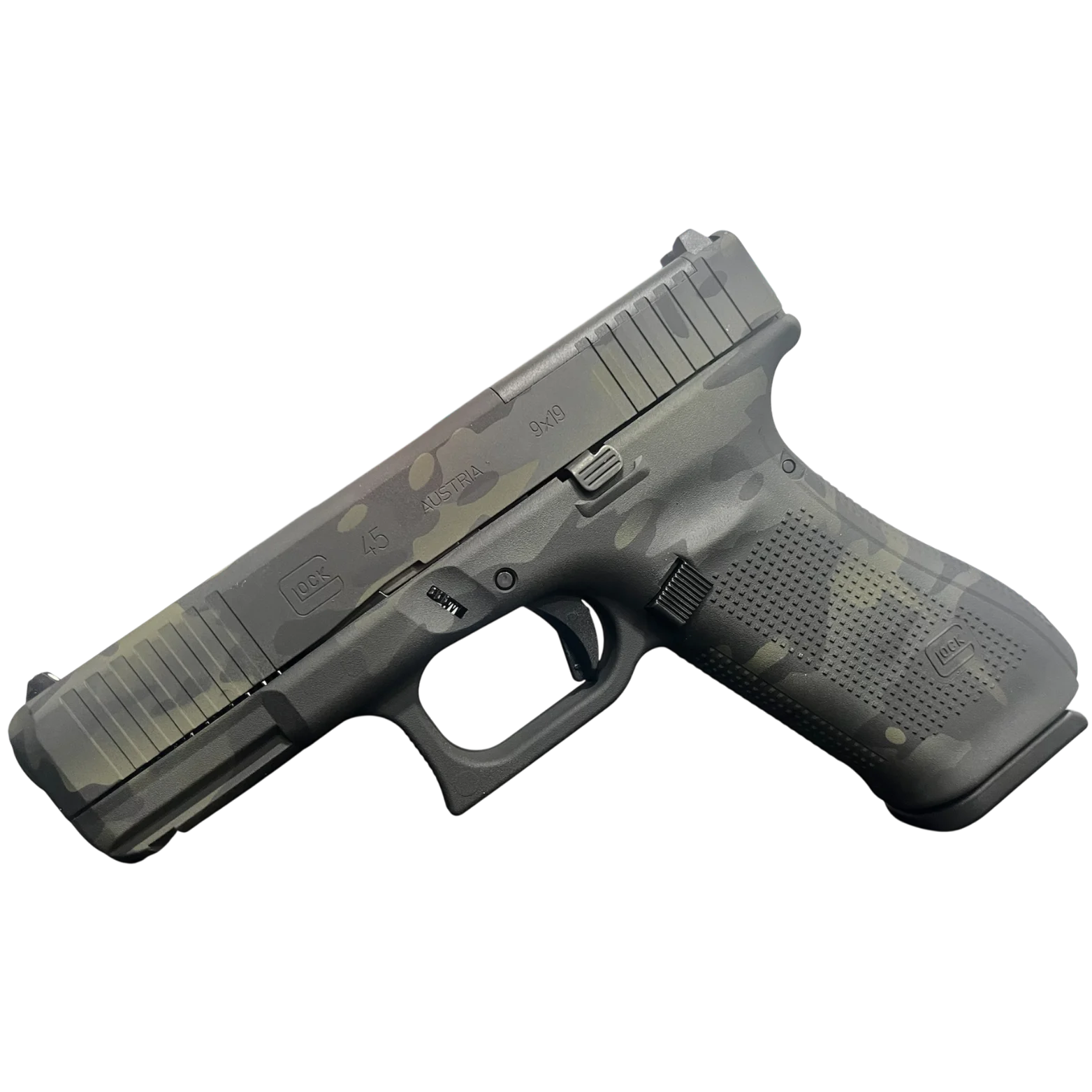 GLOCK 45 GEN 5 MOS BLACK MULTICAM FS 9MM PISTOL FXD 5.5lb 3-17RD MAGS